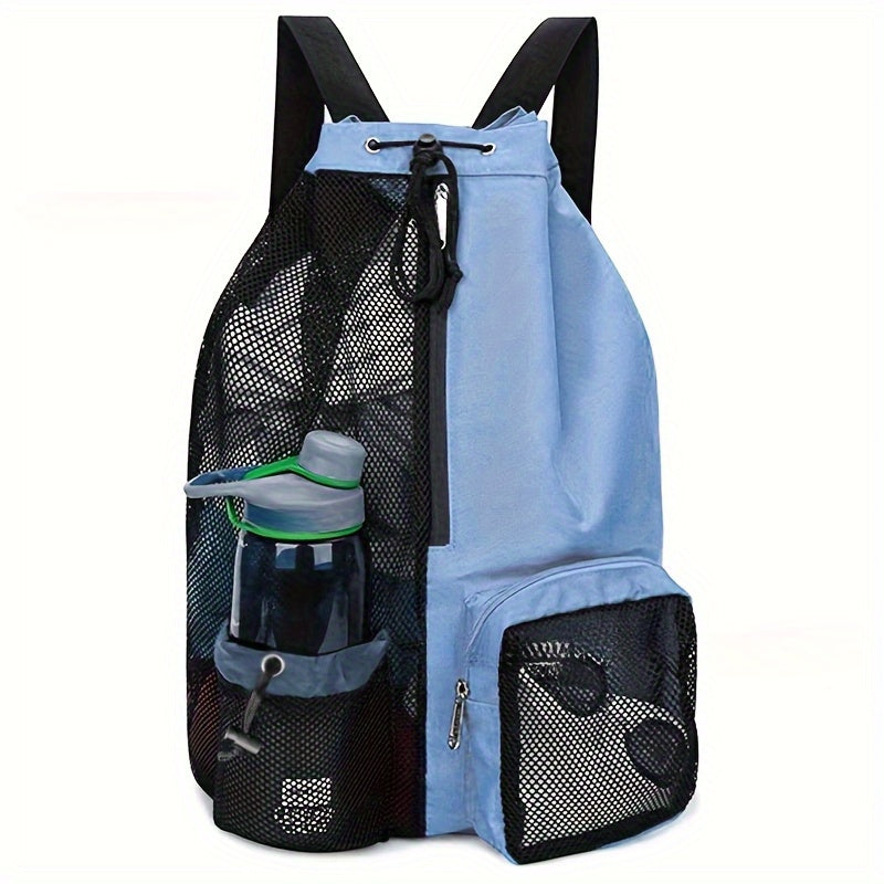 Travel Backpack 25L Nylon Drawstring Set with Wet Bag, Drip Bag and Adjustable Shoulder Strap