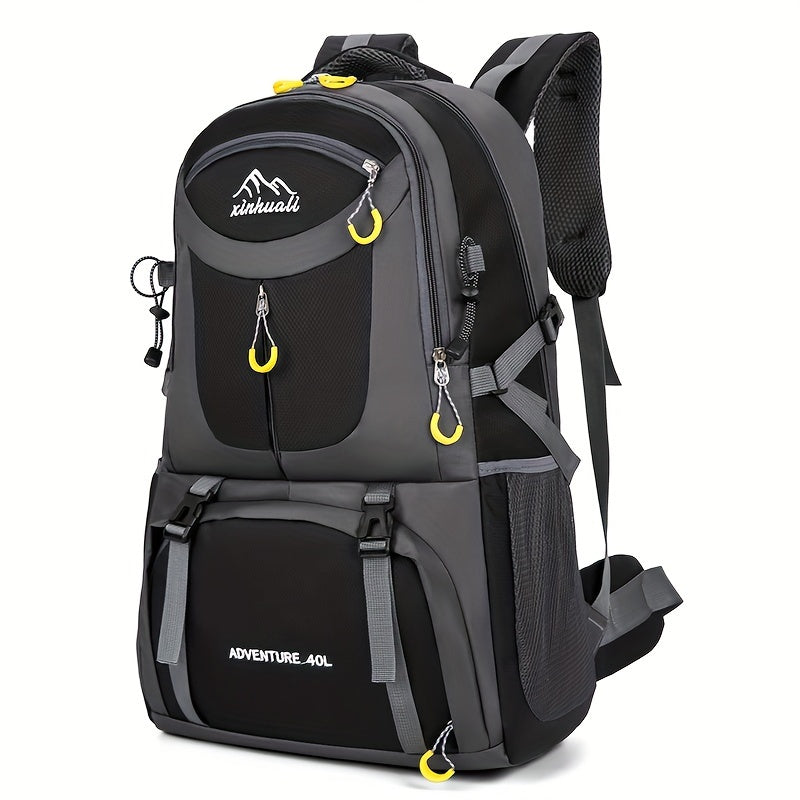 Travel Backpack 60L Hiking Pack with Lower Shoe Compartment in Black, Red, Blue or Green for Outdoor Trips