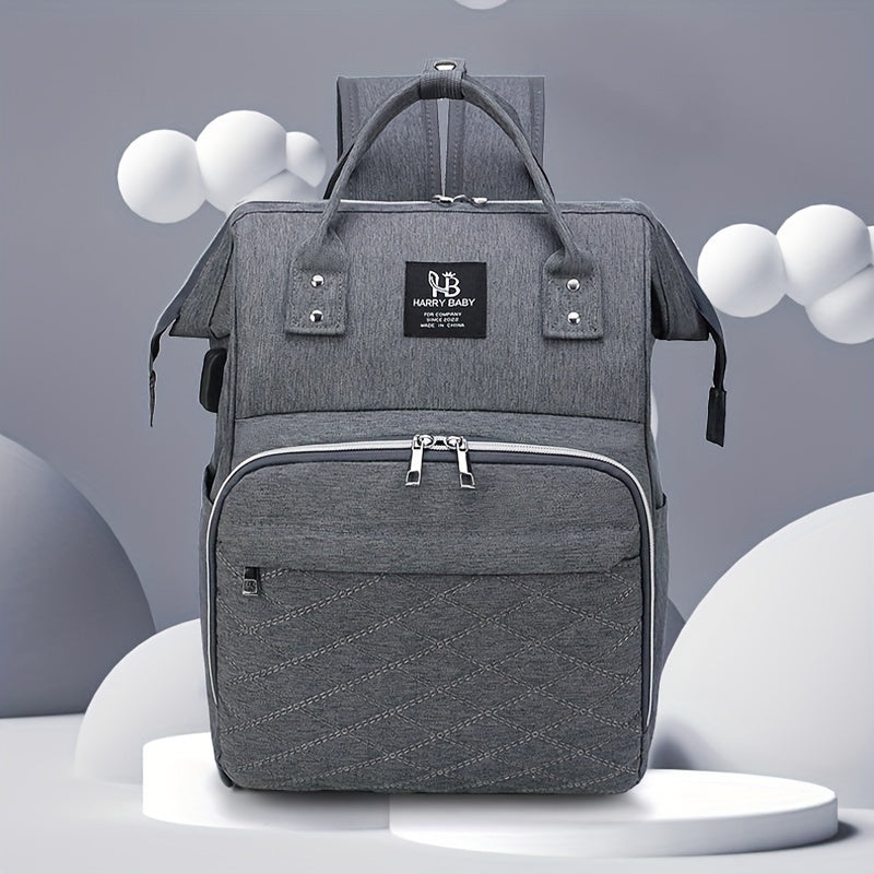 Travel Backpack Large-Capacity Zipper Design with Bottle Pockets and Adjustable Shoulder Strap