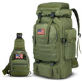 Travel Backpack MOLLE Pack with Exterior Webbing in Four Colors with Item-Specific Color, Compartment and Carry Choices