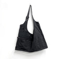 Travel Backpack Convertible Black Nylon Tote with Multiple Pockets and Adjustable Shoulder Straps