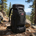 Travel Backpack MOLLE Hiking Pack with Removable Flag Patch and Double Shoulder Straps in Five Colors