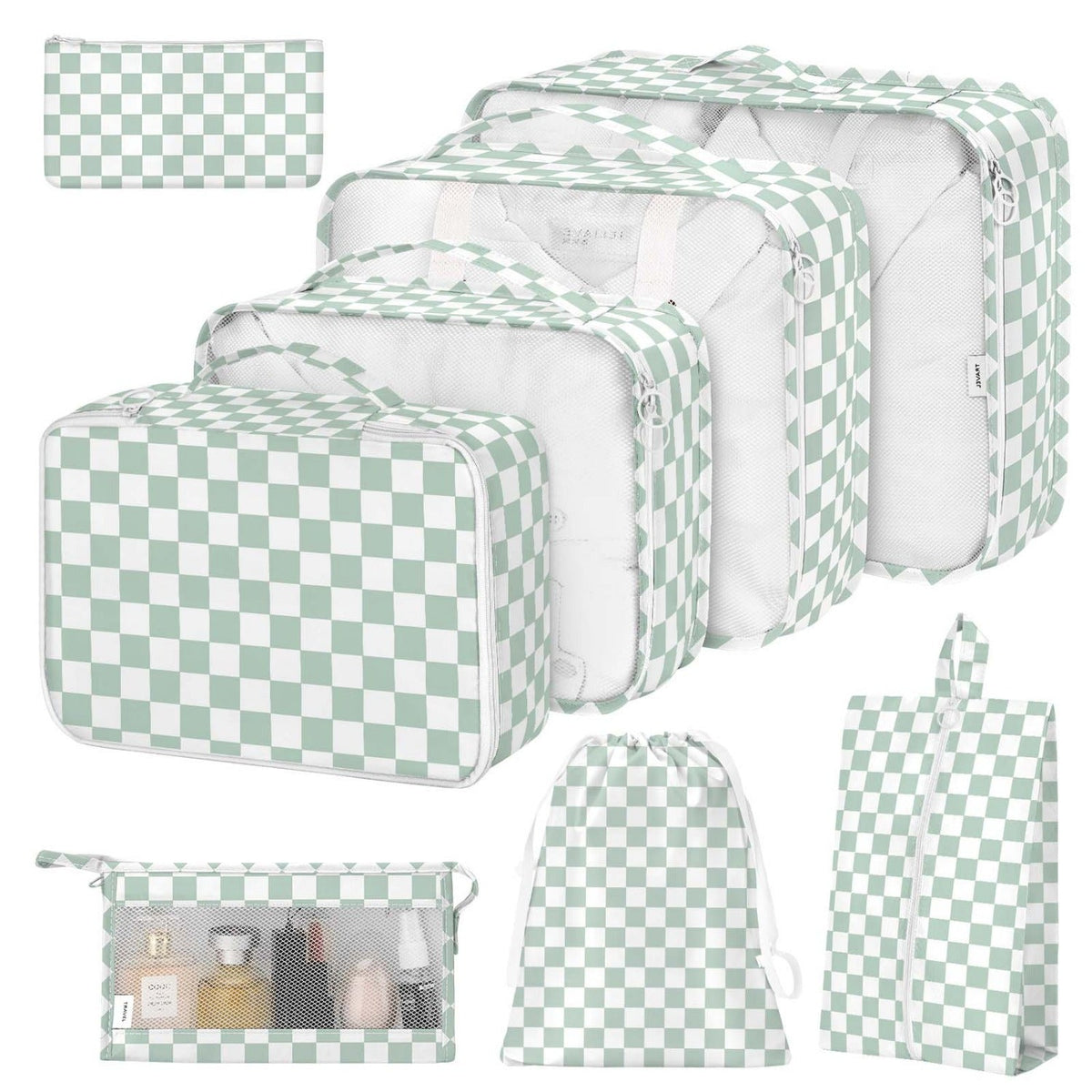 Travel Organizer Bag – 8 Piece, Polyester, for Travel – detail view 8