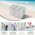Travel Organizer Bag XL Lightweight Mesh Insert with Divider Pockets for Beach Bags and Oversized Totes