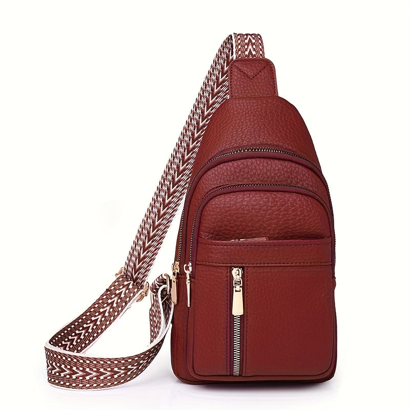 Travel Organizer Bag RFID-Blocking Sling Crossbody with Layered Zip Pockets and 11 Options