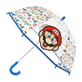 Travel Umbrella Clear Bubble-Dome Character Print Model with Acrylic J-Hook Handle for Rainy Days