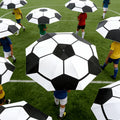 Travel Umbrella Manual Soccer-Ball or Falling-Leaf Print Model with 190T Pongee and Iron Shaft