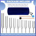 Tuning Fork Set, 9pcs, 174Hz, Forks, Set-with for Pitch Reference