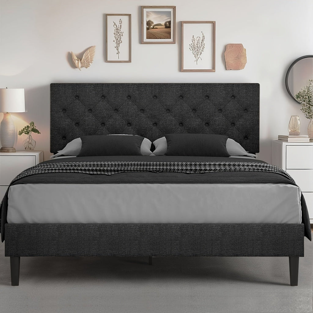 Bed Frames shown in the Dark Gray, Twin option