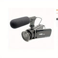 Digital Video Camera HD 1080P with Flip Screen & External Microphone, 16MP 16X Zoom Compact Camcorder for Family