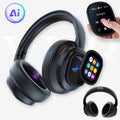Touchscreen Hybrid ANC Wireless Headphones with AI Translation & Remote Photo, Hybrid Active Noise Cancelling