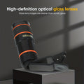 Portable Telephoto Zoom Lens for Smartphone – HD 2-in-1 Wide-Angle & Telephoto Clip-On Mobile Camera Lens, Precision Focus Ring
