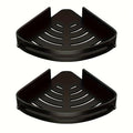 Corner Shower Shelf 2-Layer Nail-Free Bathroom Caddy, No Drill Plastic Shampoo Holder & Organizer for Shower