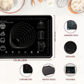 Silicone Pastry Mat Extra Thick Baking Mat with Measurements for Dough Rolling Pizza Cake for Entryways, Bedrooms and Living Spaces