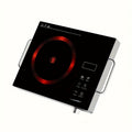 Portable Electric Induction Cooktop 2200W Ceramic Infrared Hot Plate with Adjustable Temperature & Dual Touch Rotation Control