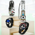 Flashlight & Watch Gift Set - Super Bright LED Handheld Flashlight with Multifunctional Watch, Adjustable Focus