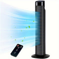 Tower Fan 31 Inch Bladeless, 80° Oscillating Standing Fan with Remote Control, 7.5H Timer & 3-Speed Settings