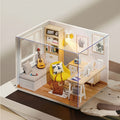 DIY Miniature House Kit Sunshine Study – Handmade Wooden Building Model Mini Collection Scene Home Decoration Shelf Display