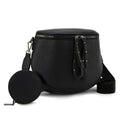 Waist Bag Soft Solid-Color Zipper Pack with Detachable Adjustable Strap in Five Everyday Shades
