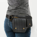 Waist Bag Cow Print and Patterned Multi-Compartment Pack with Adjustable Strap and Nine Options