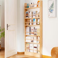 Wall-Mounted Narrow Bookshelf with Solid Wood Construction for Organized Everyday Storage