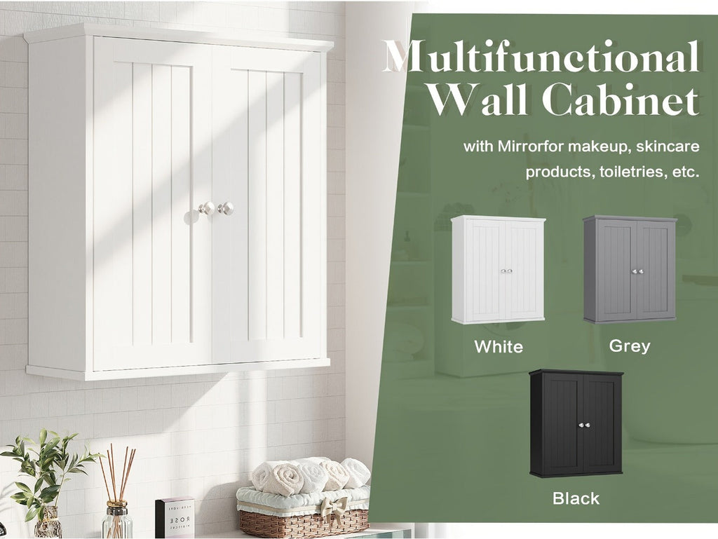 Wall-Mounted Wall Cabinet with Adjustable Shelves for Bathroom detail image - detail view 13