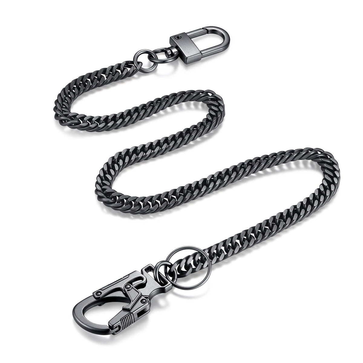 Wallet Chains & Pocket Chains – Wallet Chain Men Hip Hop Pocket Chain 25'' Dual-Button Lock Security