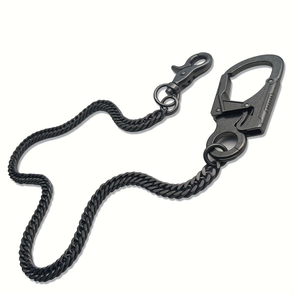 Wallet Chains & Pocket Chains - Chain Men Hip Hop Chain 25'' Dual-Button Lock Security Stainless Steel & - product detail