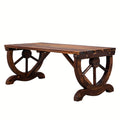 Wide Heavy-Duty Garden Bench with Solid Wood Construction for Comfortable Outdoor Seating
