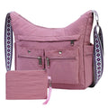 Two-Piece Nylon Crossbody Bag Set for Women with Multi-Pocket Organizer, Adjustable Strap and 5 Colors