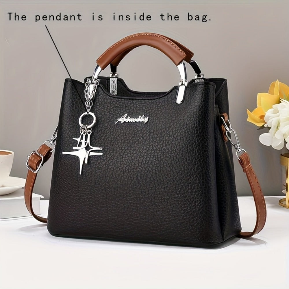 Crossbody Bag for Women – PU Leather, Adjustable Strap, for Work – detail view 7