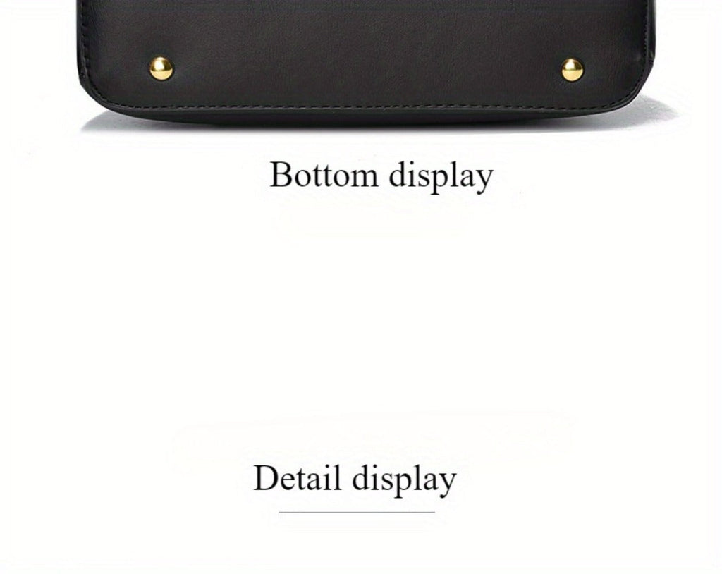 Women's Handbag – Large Capacity, Colorblock Satchel Large Capacity Faux – detail view 21