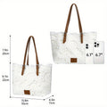 Tote Bag Lace Tote Handbag with Kiss-Lock Closure, Foldable Lightweight Body and Dual Carry Straps for Events