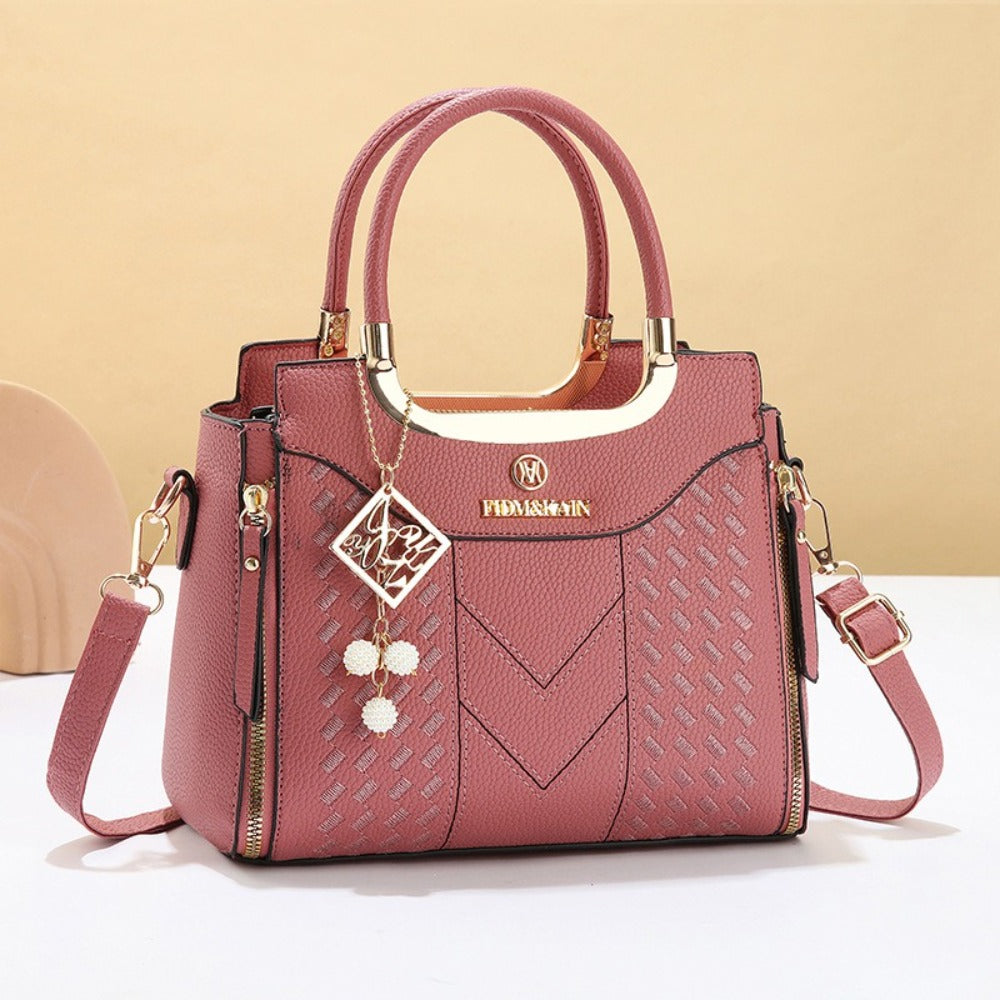 Tote Bag for Women – Large Embroidery Thread Texture Vintage – detail view 15