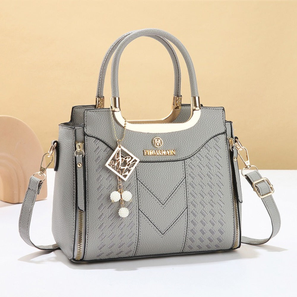 Tote Bag for Women – Large Embroidery Thread Texture Vintage – detail view 16
