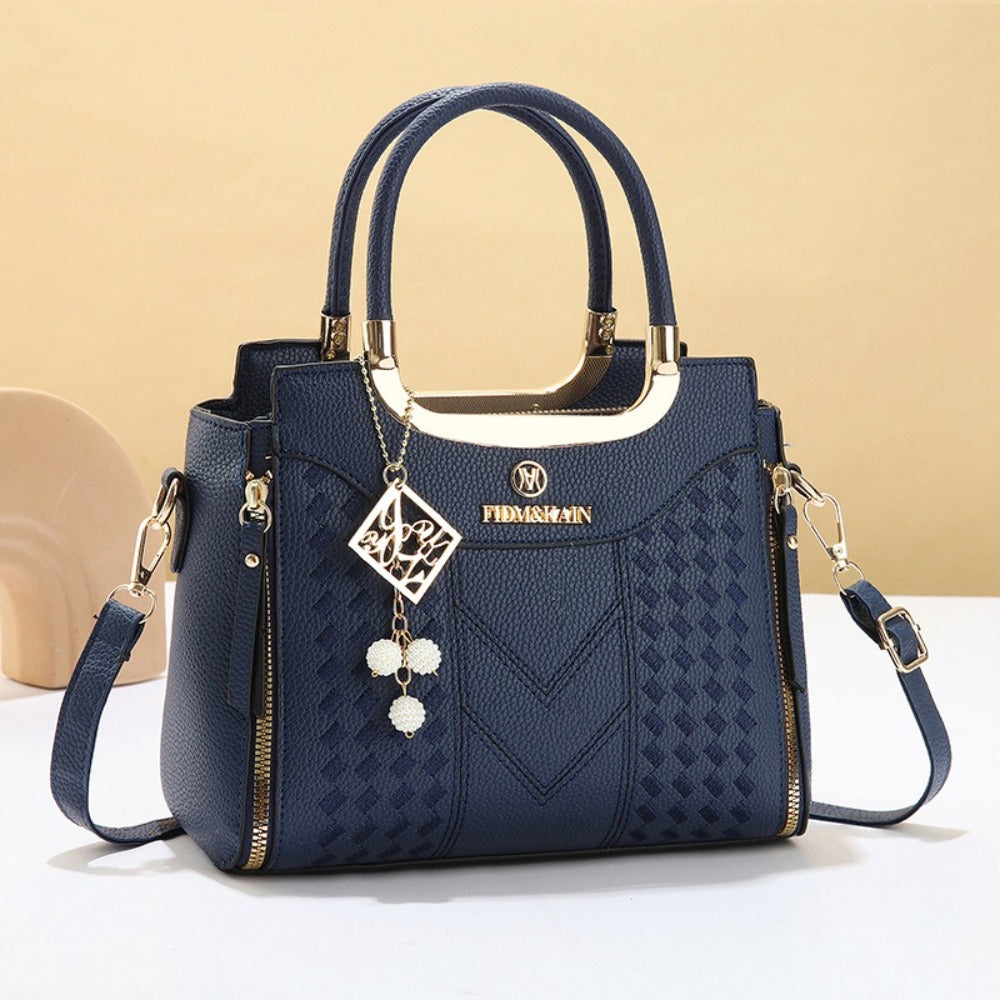 Tote Bag for Women – Large Embroidery Thread Texture Vintage – alternate view