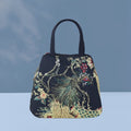 Embroidered Phoenix Tote Bag with Lightweight Body, Zipper Closure and 3 Jewel-Tone Colors