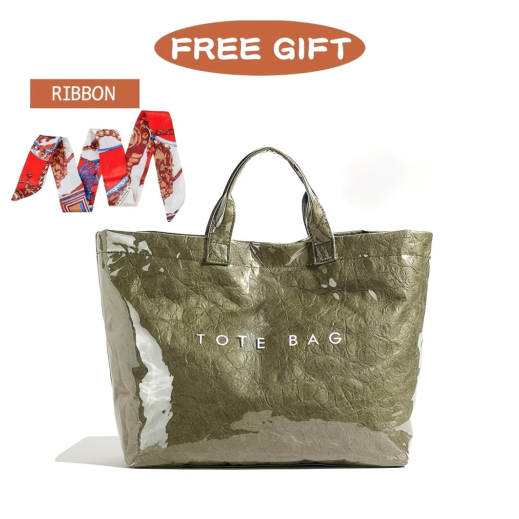 Large PU Leather Tote Bag for Women with Leopard Print, Open Top and 10 Fashion Color Options