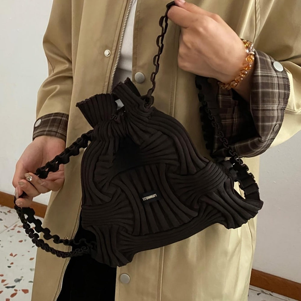 Tote Bag for Women – for Travel & Everyday Use, Knitted Top Handle Korean Aesthetic – detail view 24