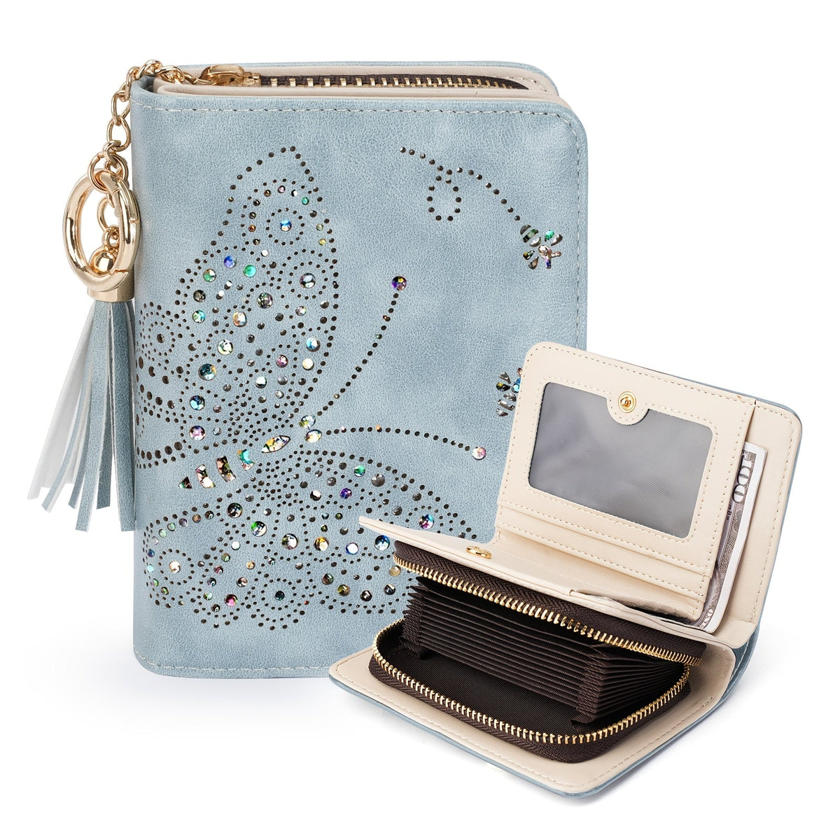 Women's Wallet – RFID Blocking, for Travel – Butterfly