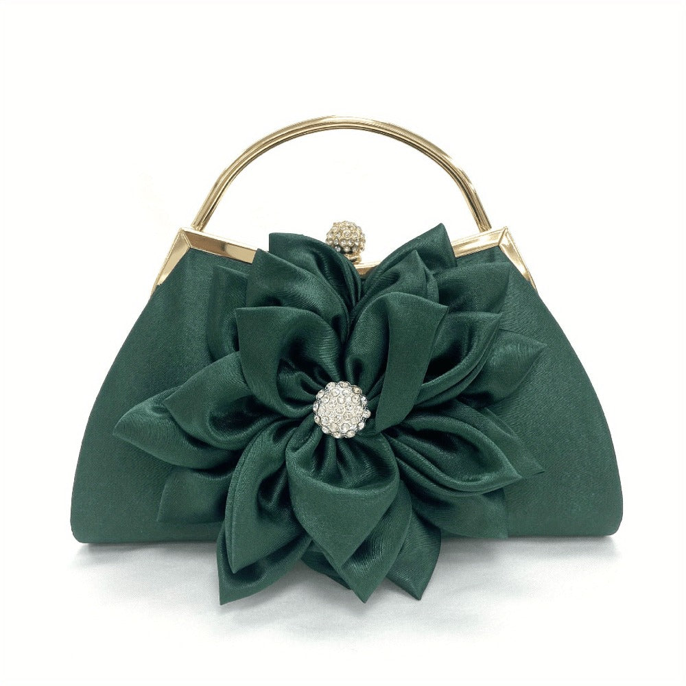 Women's Wallet – Beaded Flower Evening Vintage Clutch – detail view 12