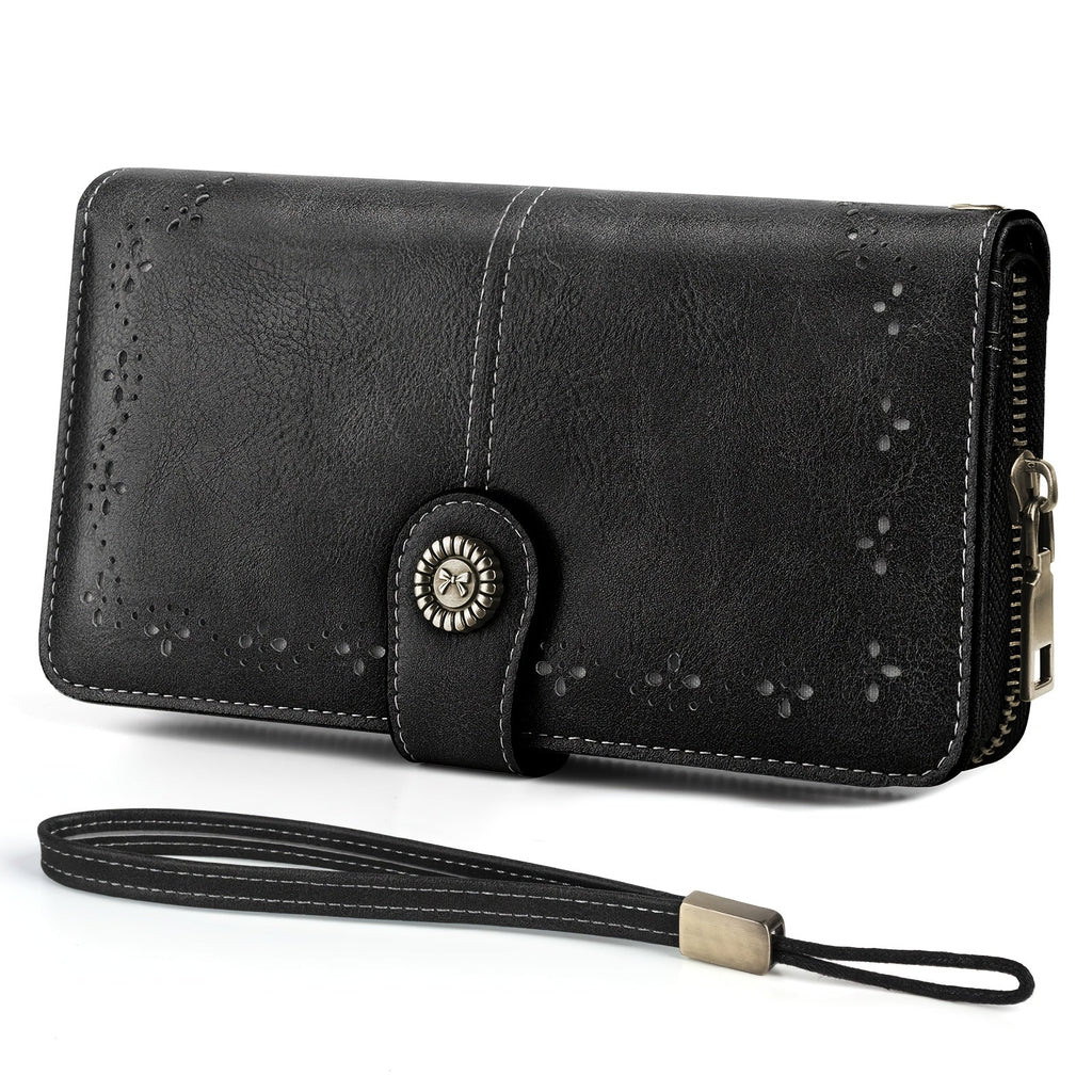Women's Wallet – Large Capacity, Rfid Wristlet Bowknot Badge Large – front view - product view 37
