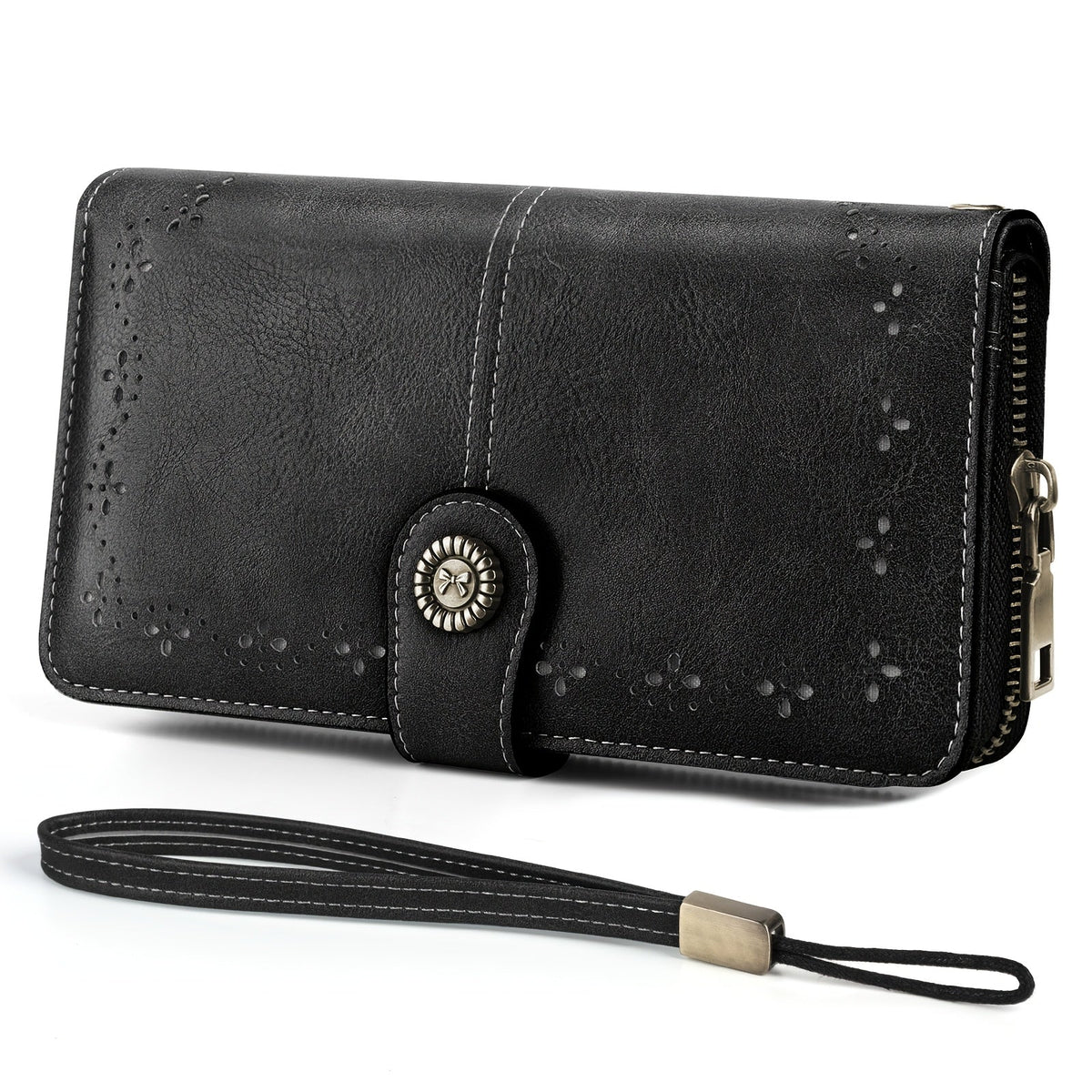 Women's Wallet – Large Capacity, Rfid Wristlet Bowknot Badge Large – front view - product view 37