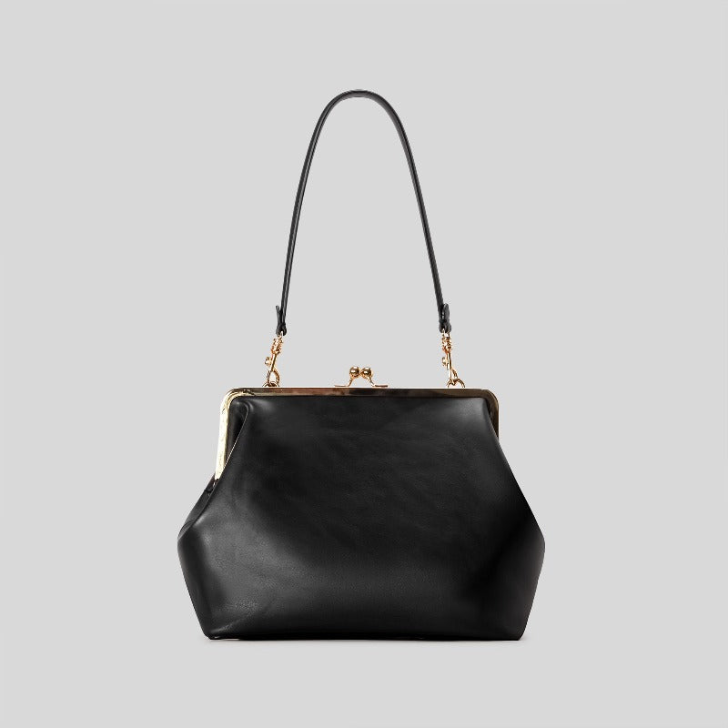 Women's Wallet, Large Soft-Pouch Evening Clutch Bag with Metal Frame, Kiss-Lock Closure & 5 Textured Finishes