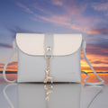 Women's Wallet, Color-Block Deer Charm Mini Wallet Crossbody Bag with Flap Closure and 2 Soft Color Options