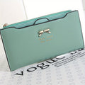 Women's Wallet, Slim Long Wallet for Women with Polyester Lining, Card Slots, Coin Pocket and 5 Bright Colors