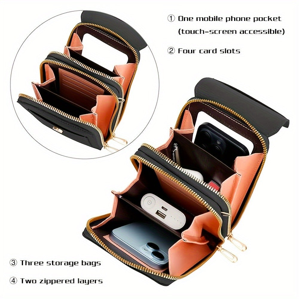 Women's Wallet – PU Leather, Adjustable Strap, Mini – detail view 19