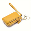 Women's Wallet, PU Leather Zip-Around Wristlet Wallet for Women with Lychee Grain, Card and Coin Storage in 7 Colors