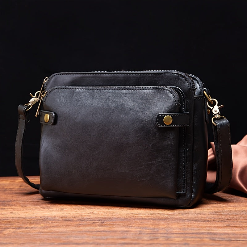 Women's Wallet, Three-Tier PU Leather Organizer Wallet Crossbody Clutch with Layered Card Storage in 3 Colors