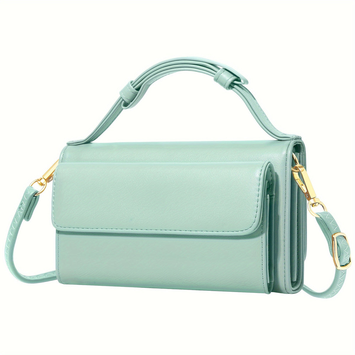 Women's Wallet – 13 Colors, PU Leather, Mini, Adjustable Strap – detail view 5